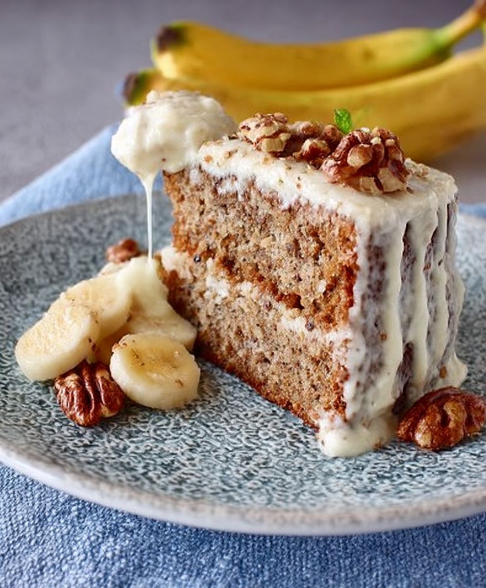 Moist banana cake