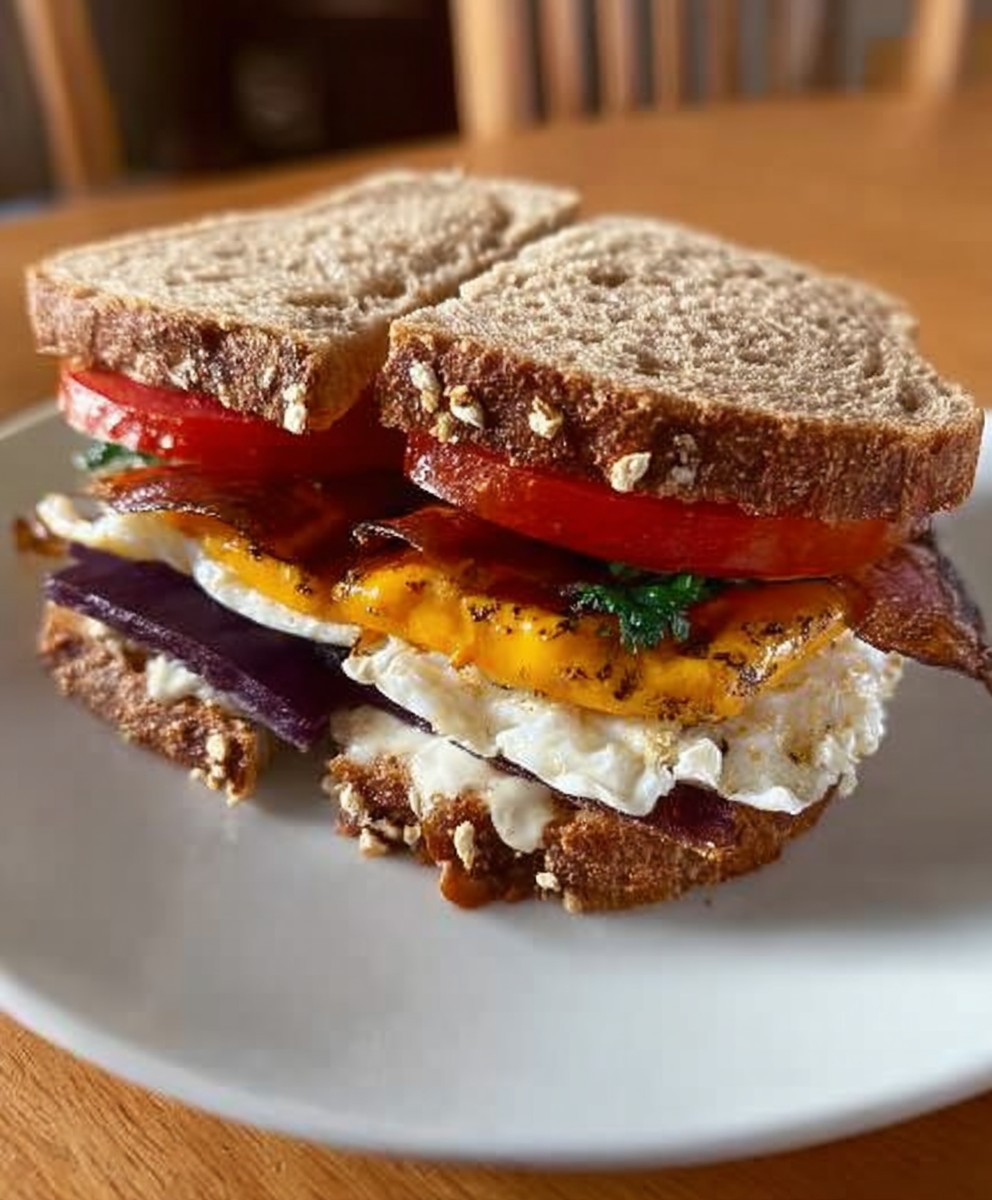 BLT fried egg sandwich