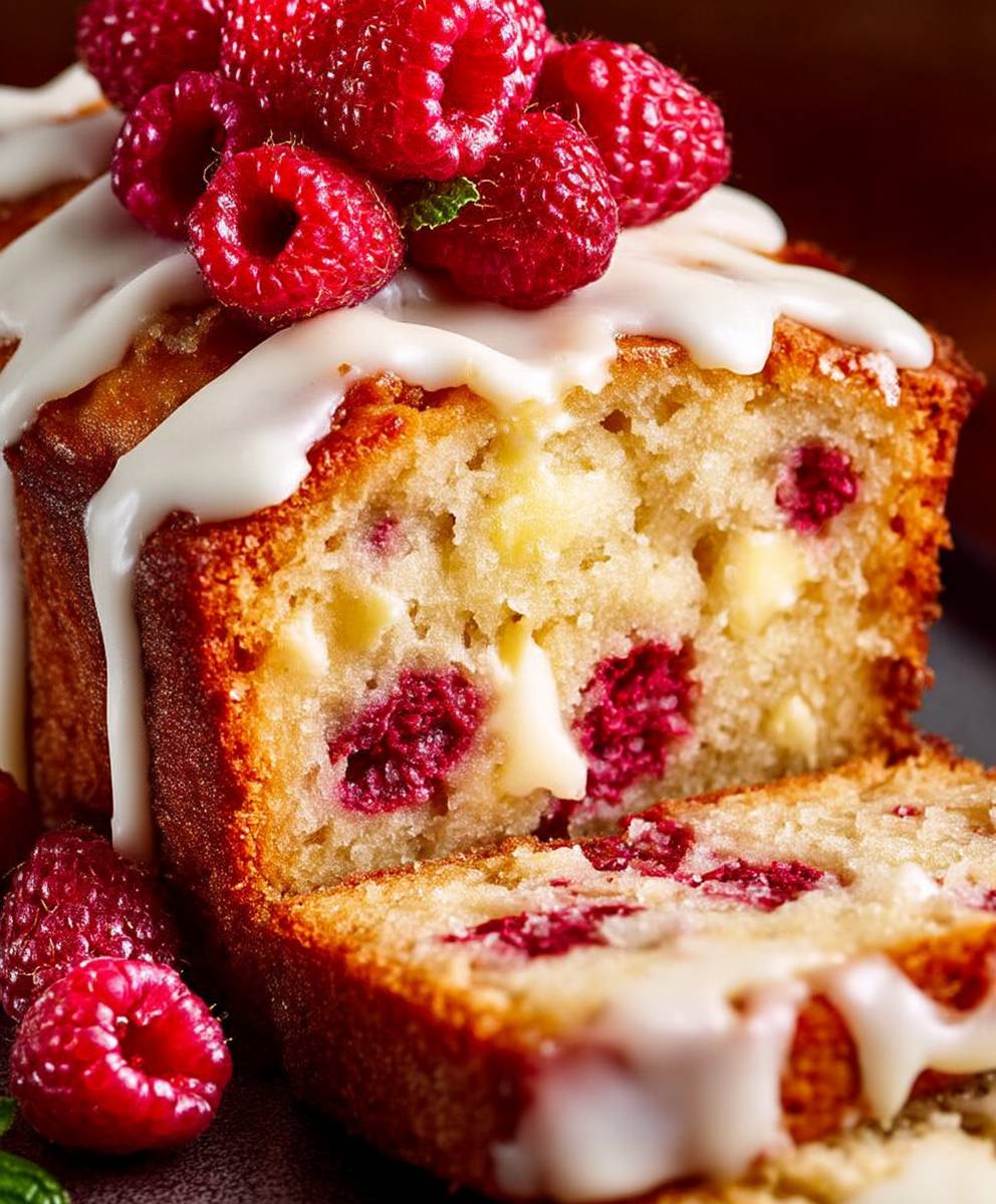 White Chocolate Raspberry Loaf