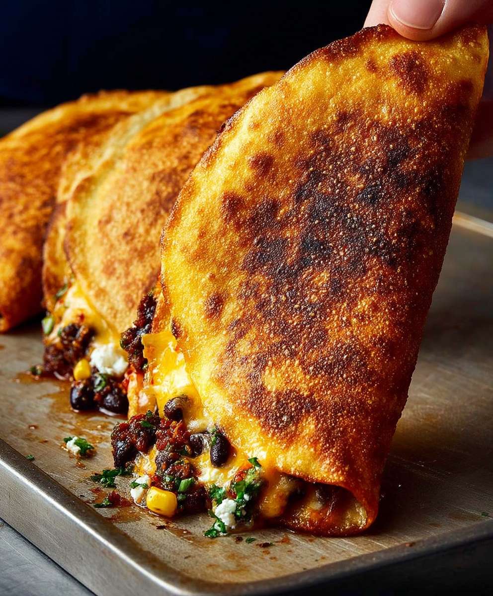 Oven baked quesadillas