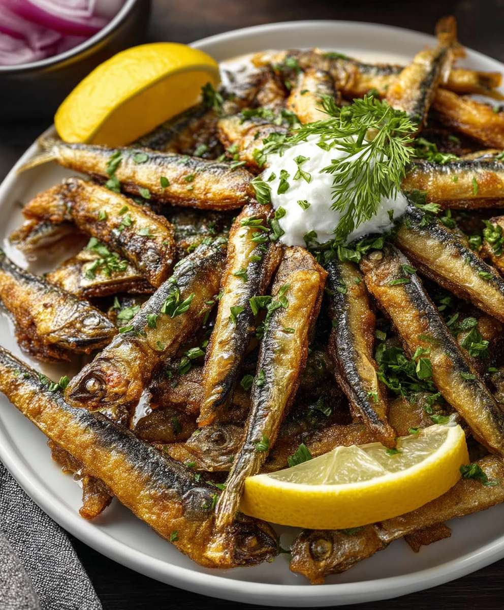 Fried Anchovies Turkish Style