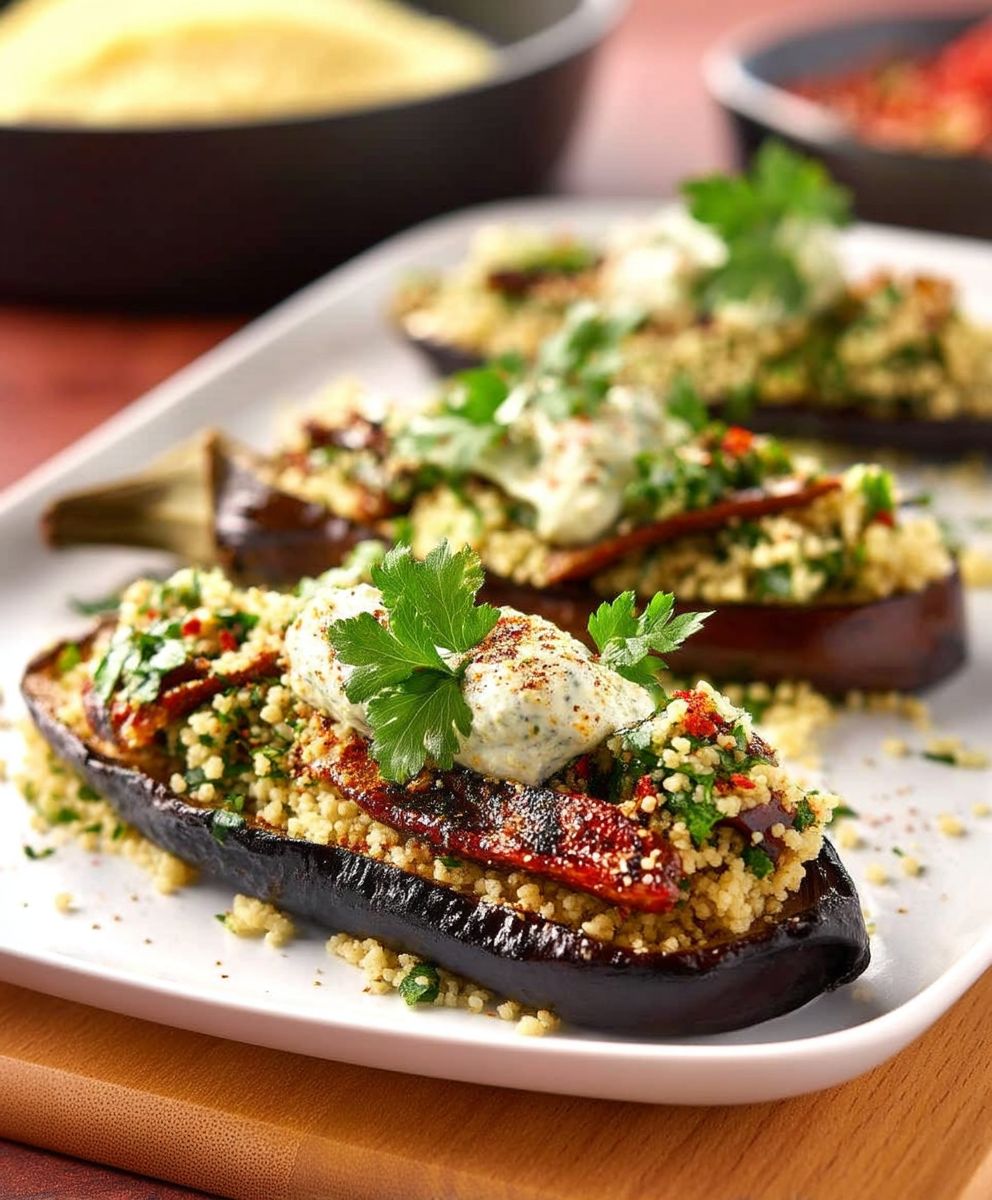 Roasted Eggplant Couscous