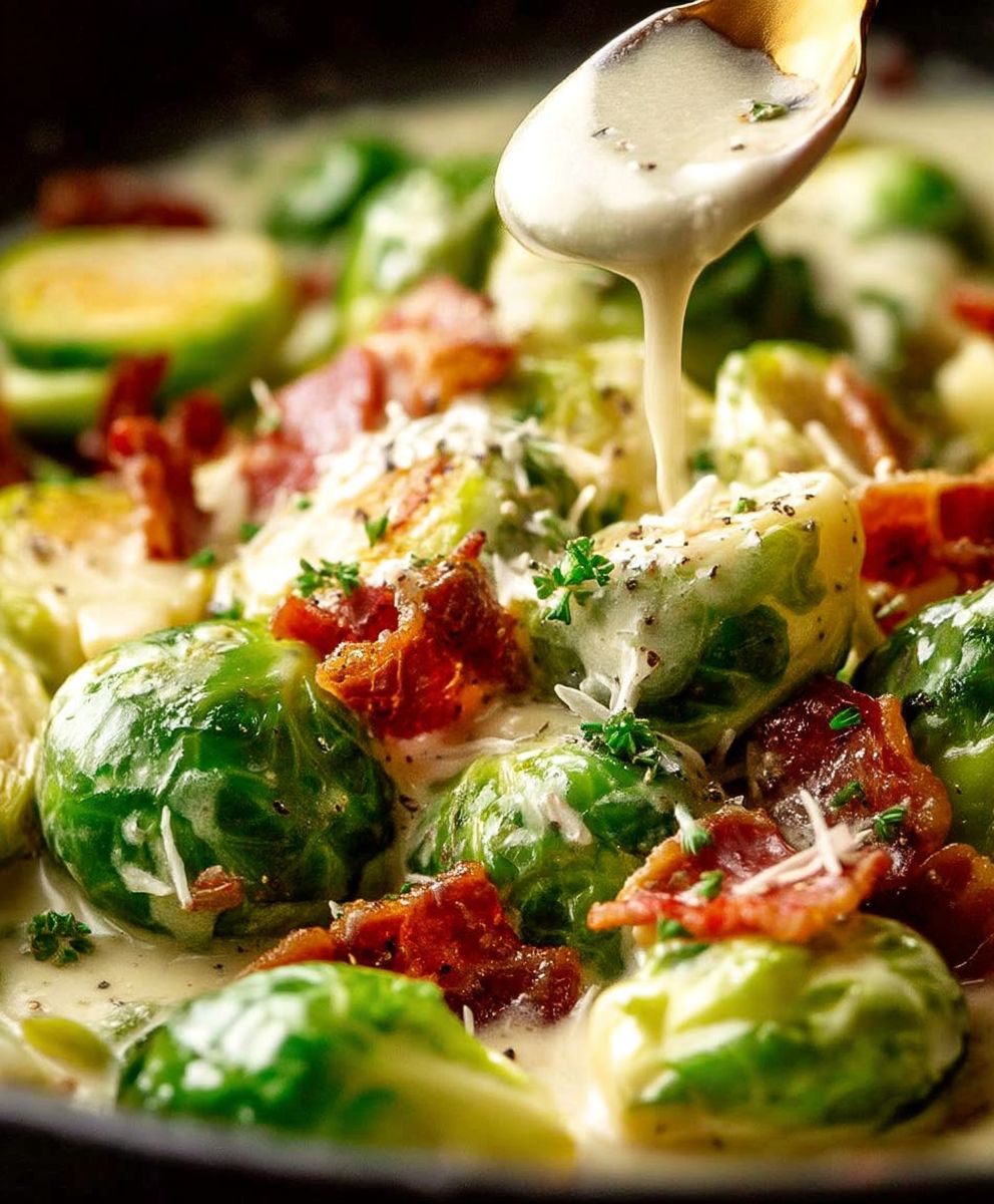 Brussels Sprouts Carbonara