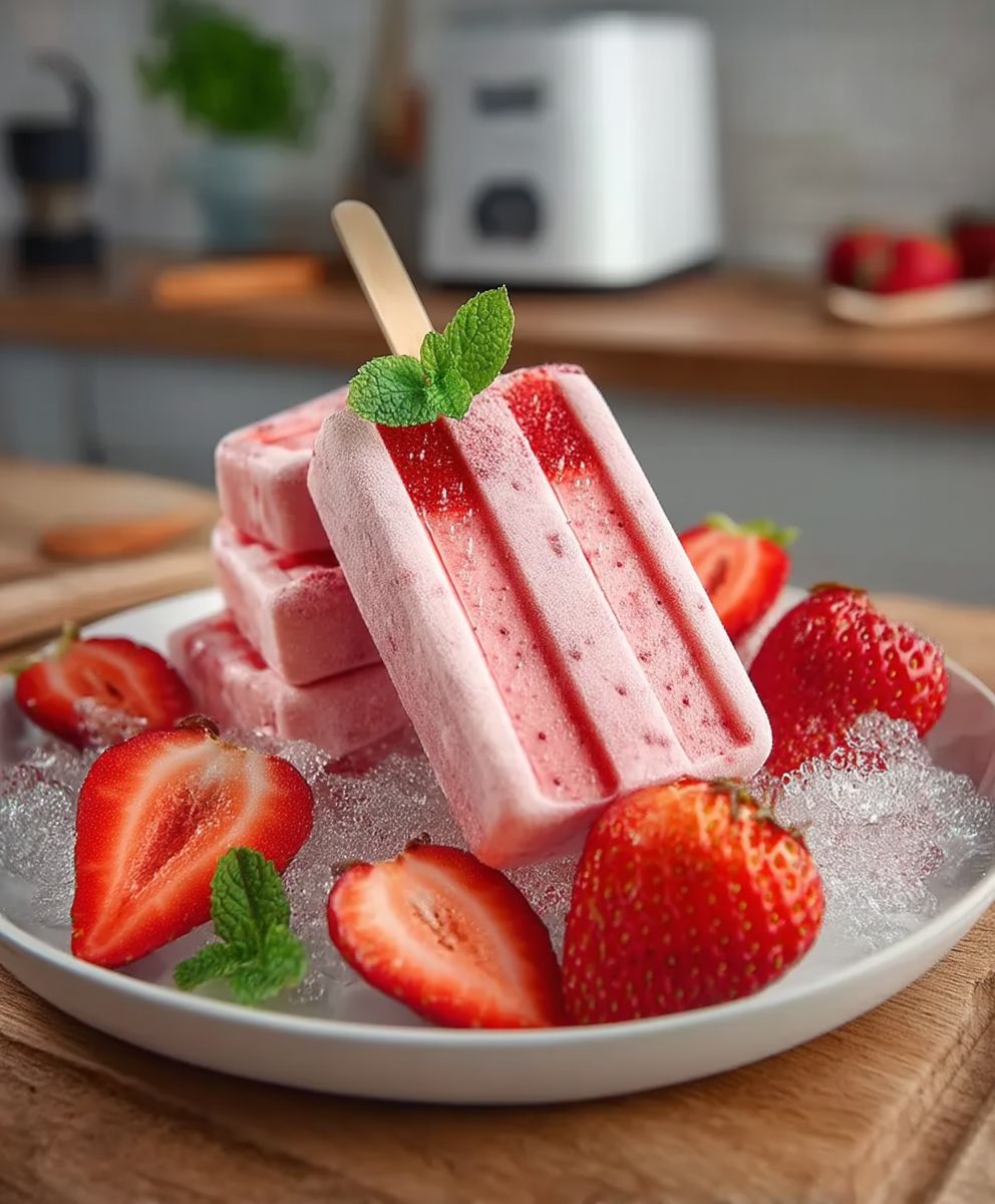 Strawberry Iced Treats