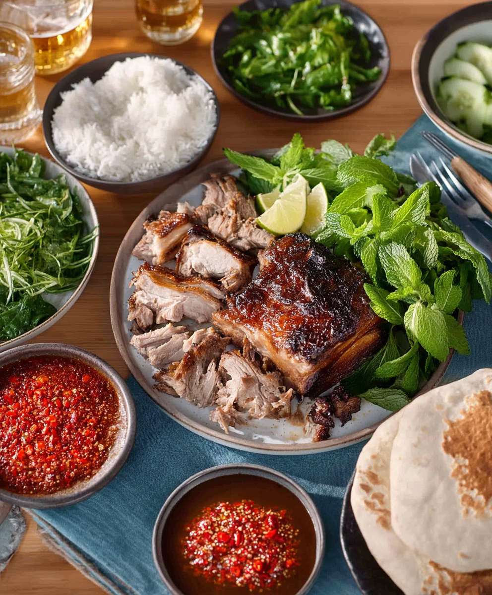 Thai pork shoulder