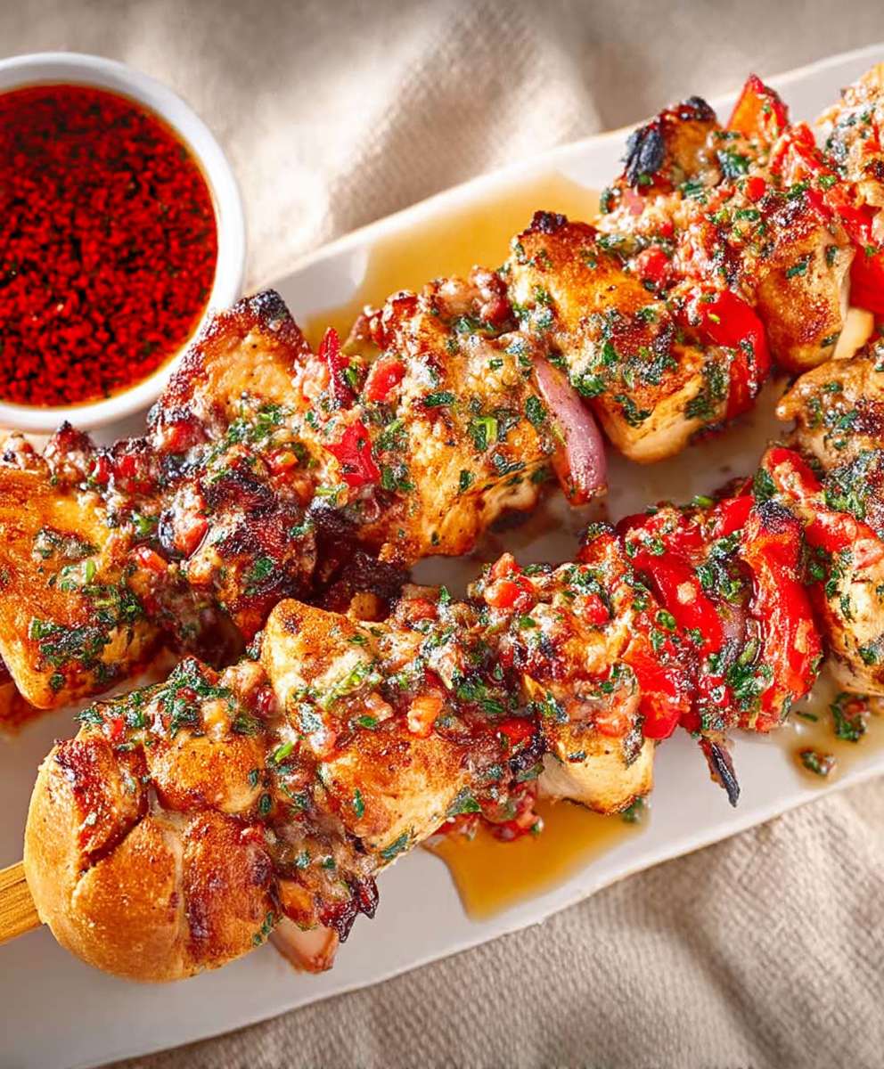 Chicken Scarpariello Skewers