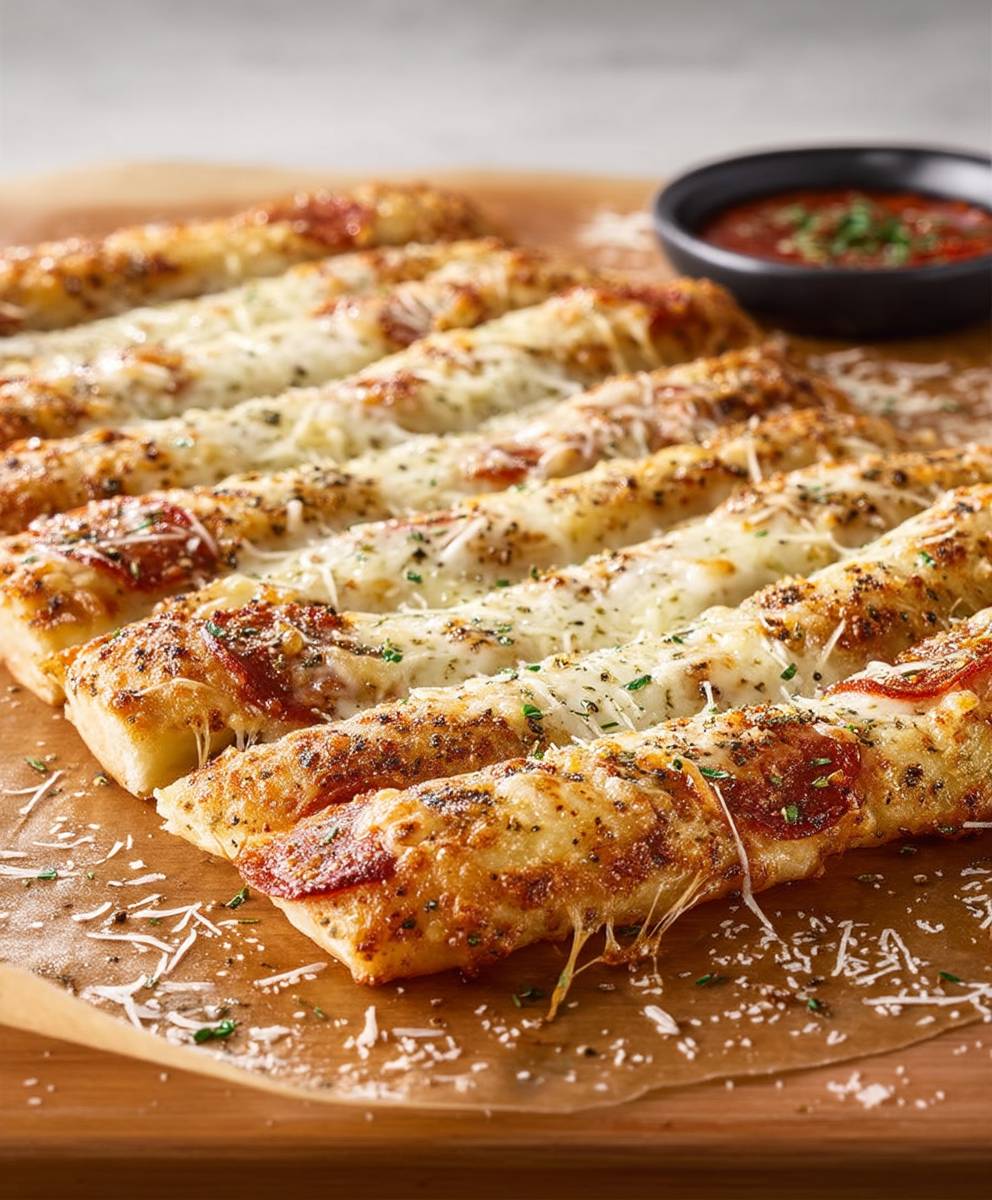Pizza dough breadsticks