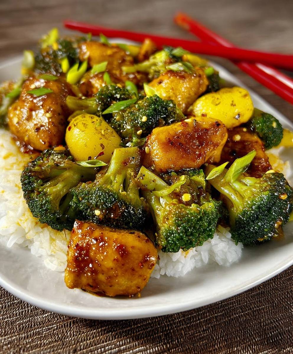 Turmeric chicken with broccoli