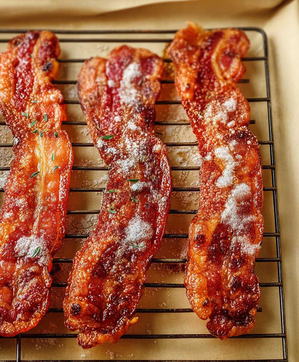 Oven cooked bacon