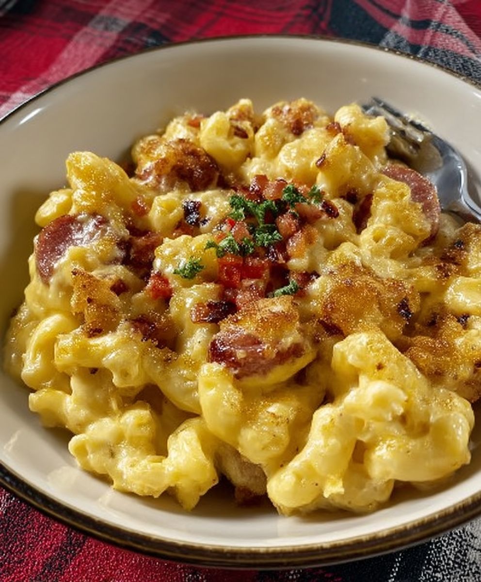 Mexican mac cheese hotdogs