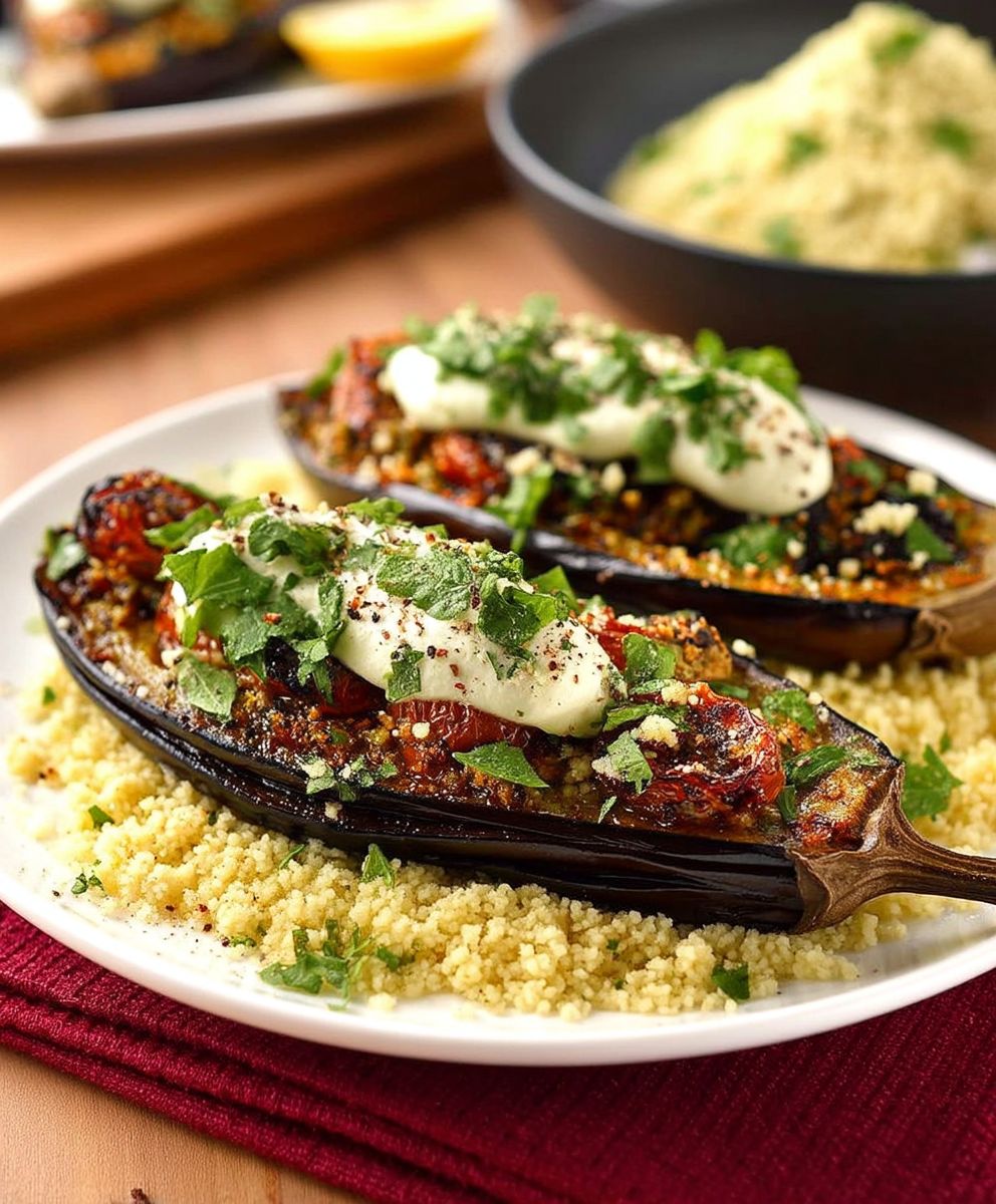 Roasted Eggplant Couscous