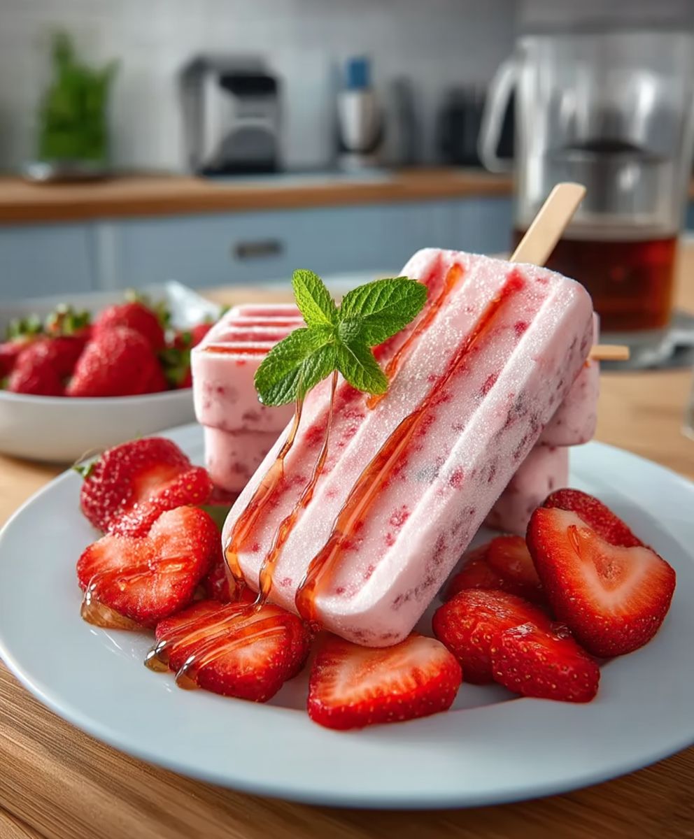 Strawberry Iced Treats