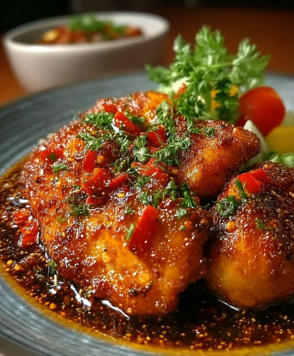 Sweet chilli chicken