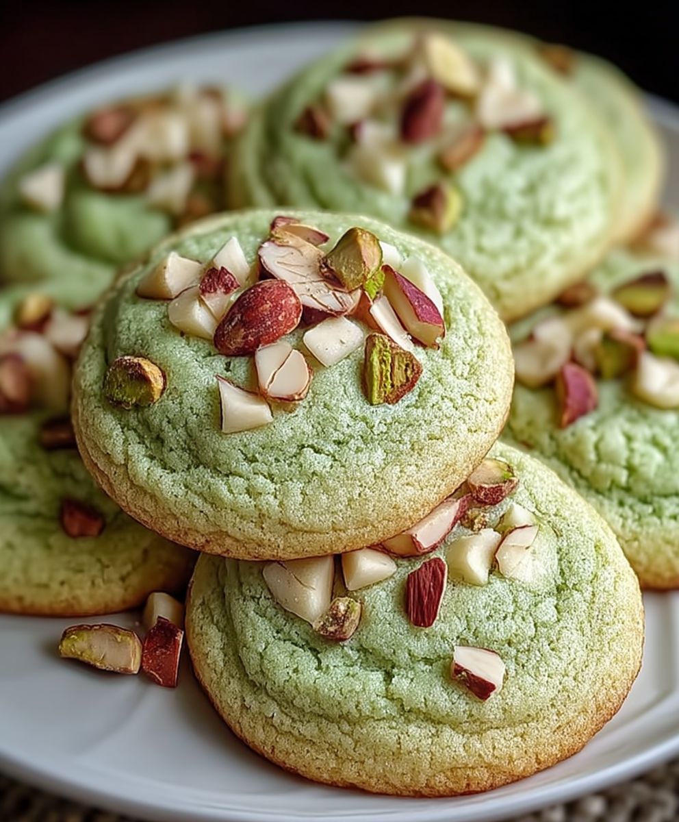 Pistachio Pudding Cookies