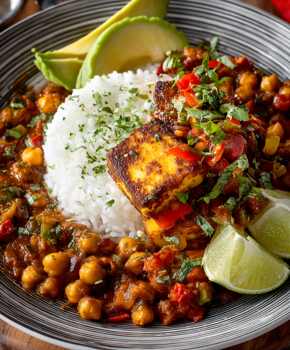 Chickpea Paneer Picadillo