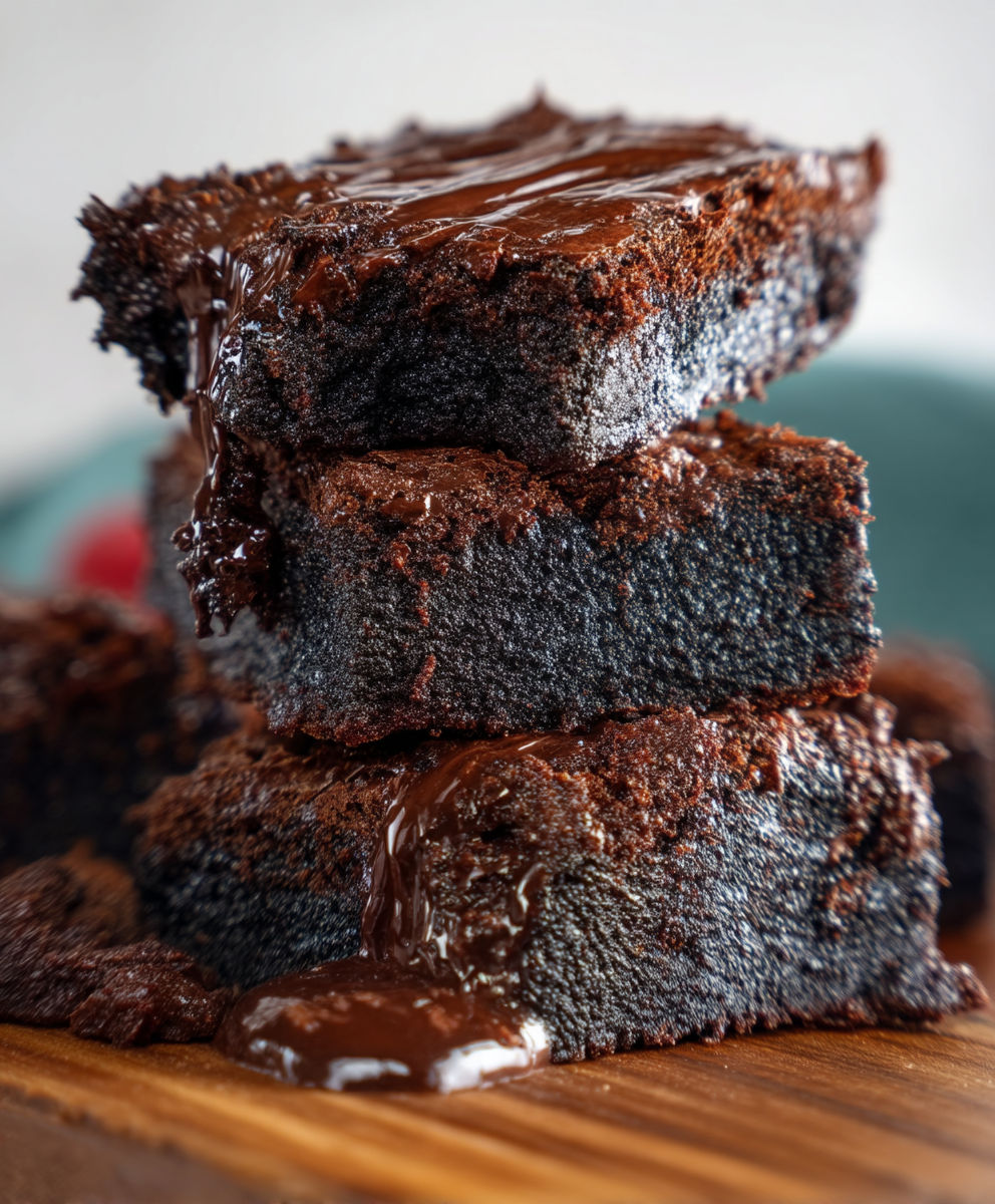Vegan Dark Chocolate Brownies