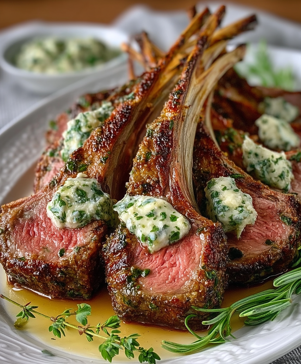 Garlic Herb Rack Lamb