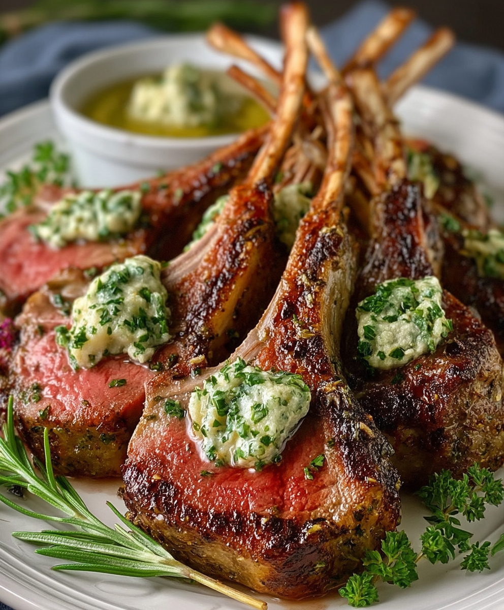 Garlic Herb Rack Lamb