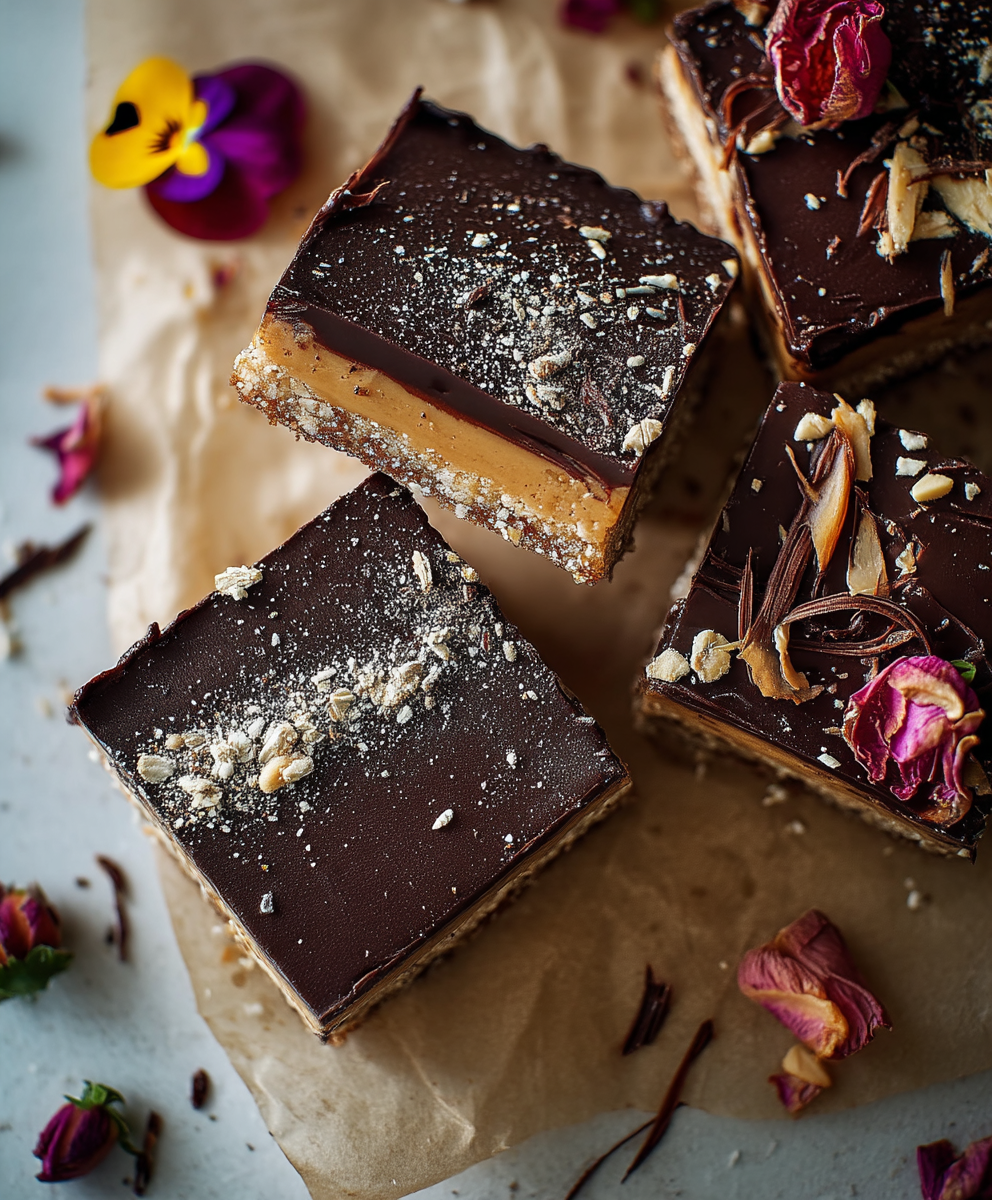 Dark Chocolate Peanut Butter Bars
