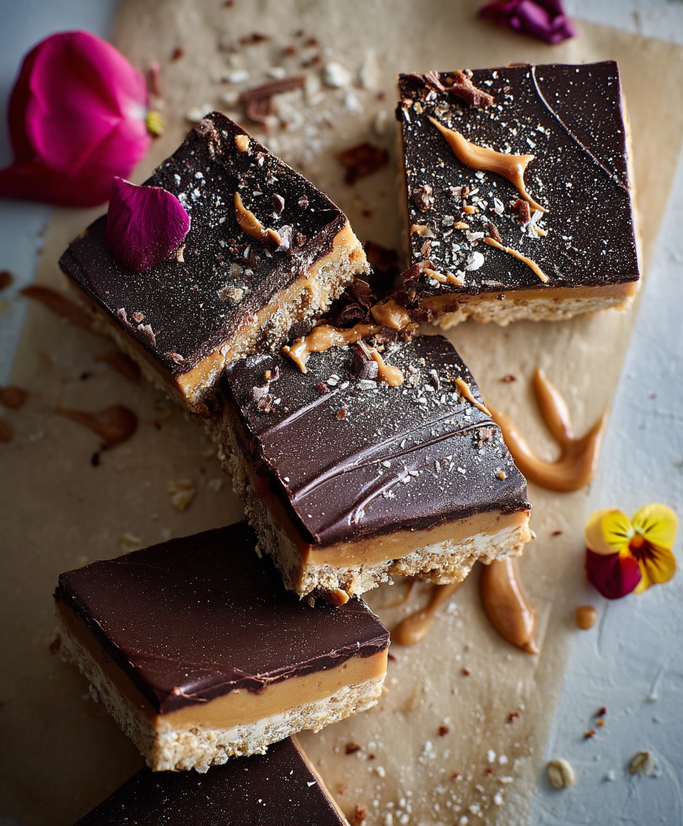Dark Chocolate Peanut Butter Bars