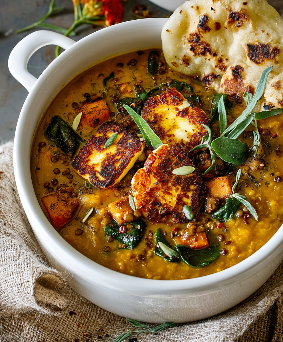 Sweet potato lentil soup