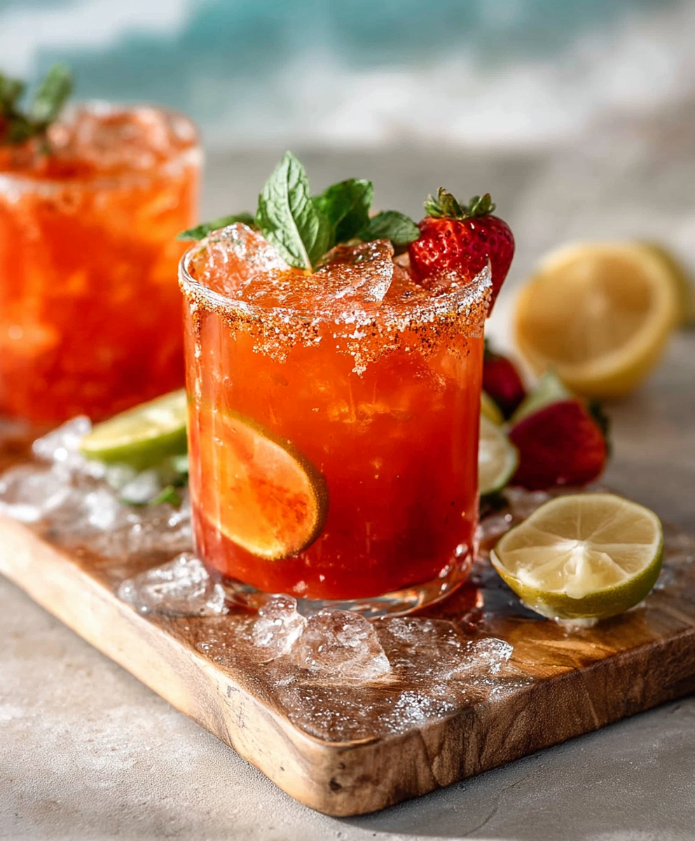 Aperol Strawberry Lemonade Margarita