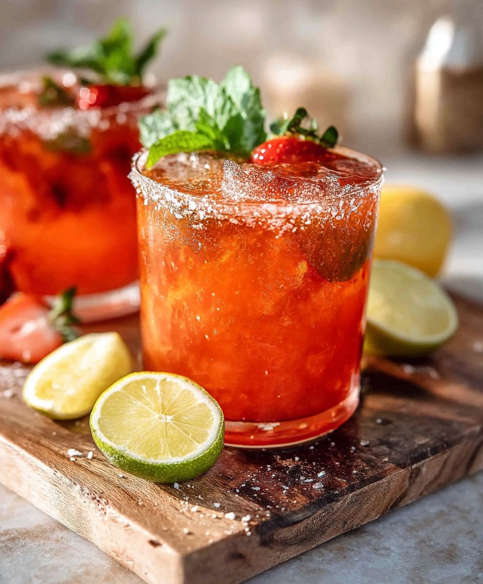 Aperol Strawberry Lemonade Margarita