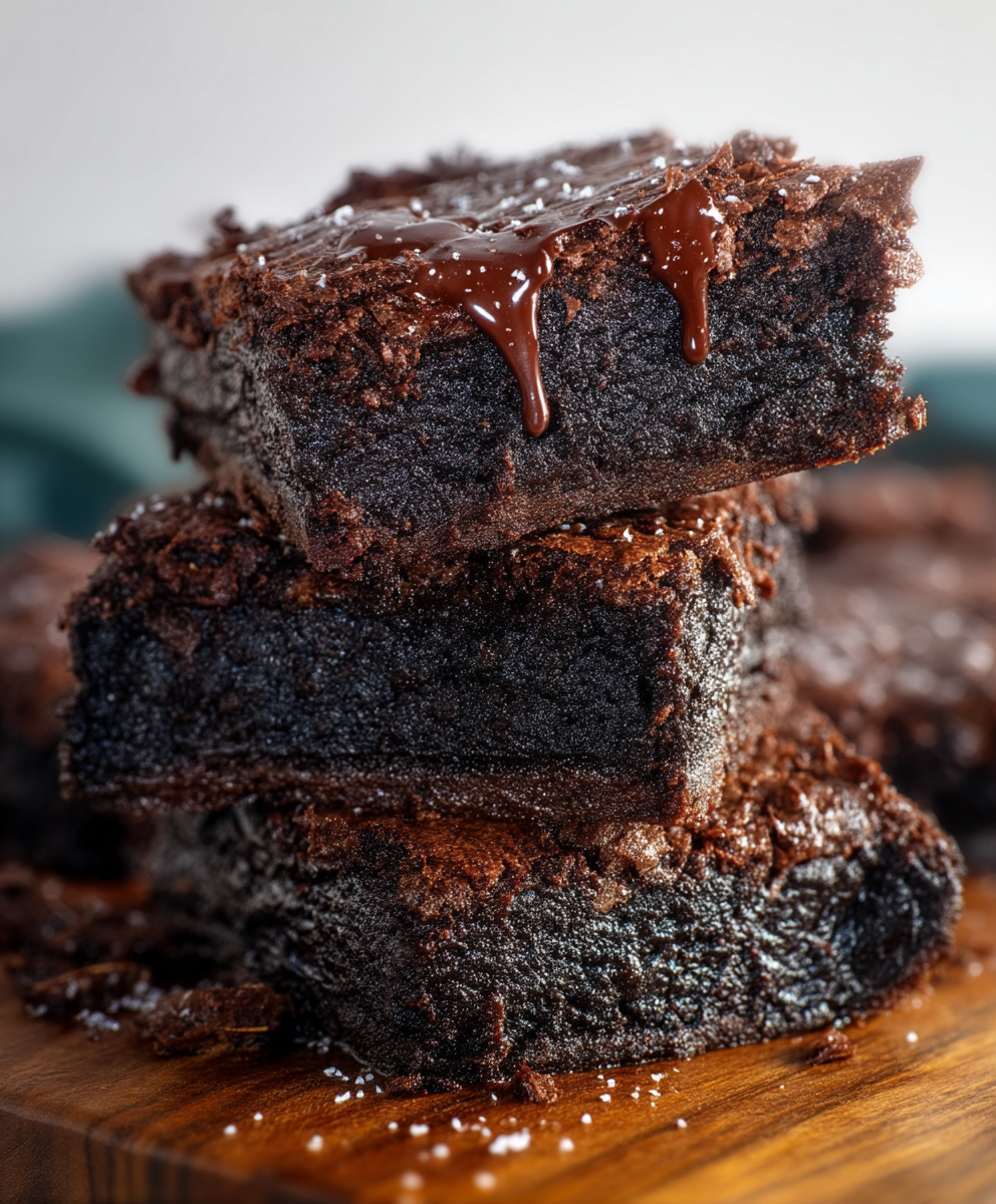 Vegan Dark Chocolate Brownies