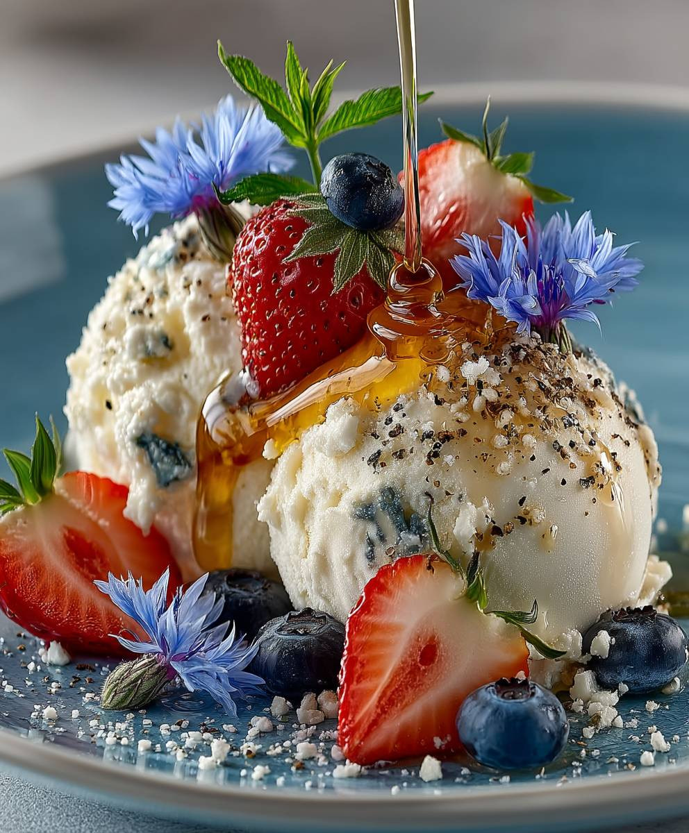 Olive oil ice cream