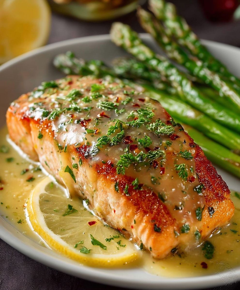 Garlic Lemon Butter Salmon