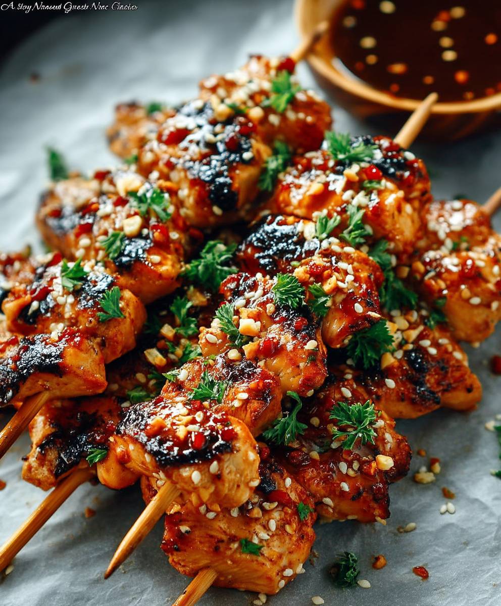 Asian Chicken Skewers
