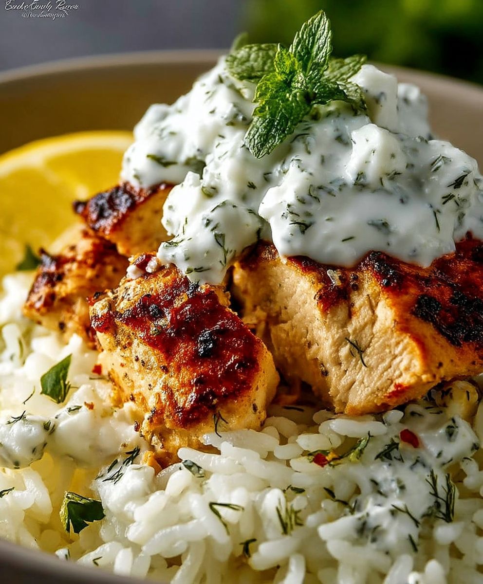 Chicken Tzatziki Rice Bake