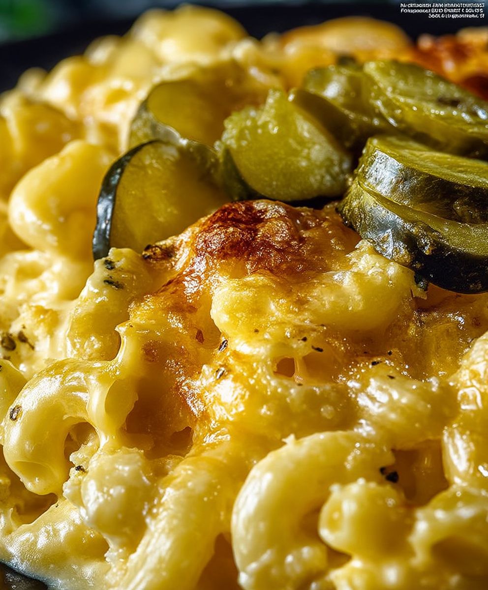 Dill Pickle Mac and Cheese