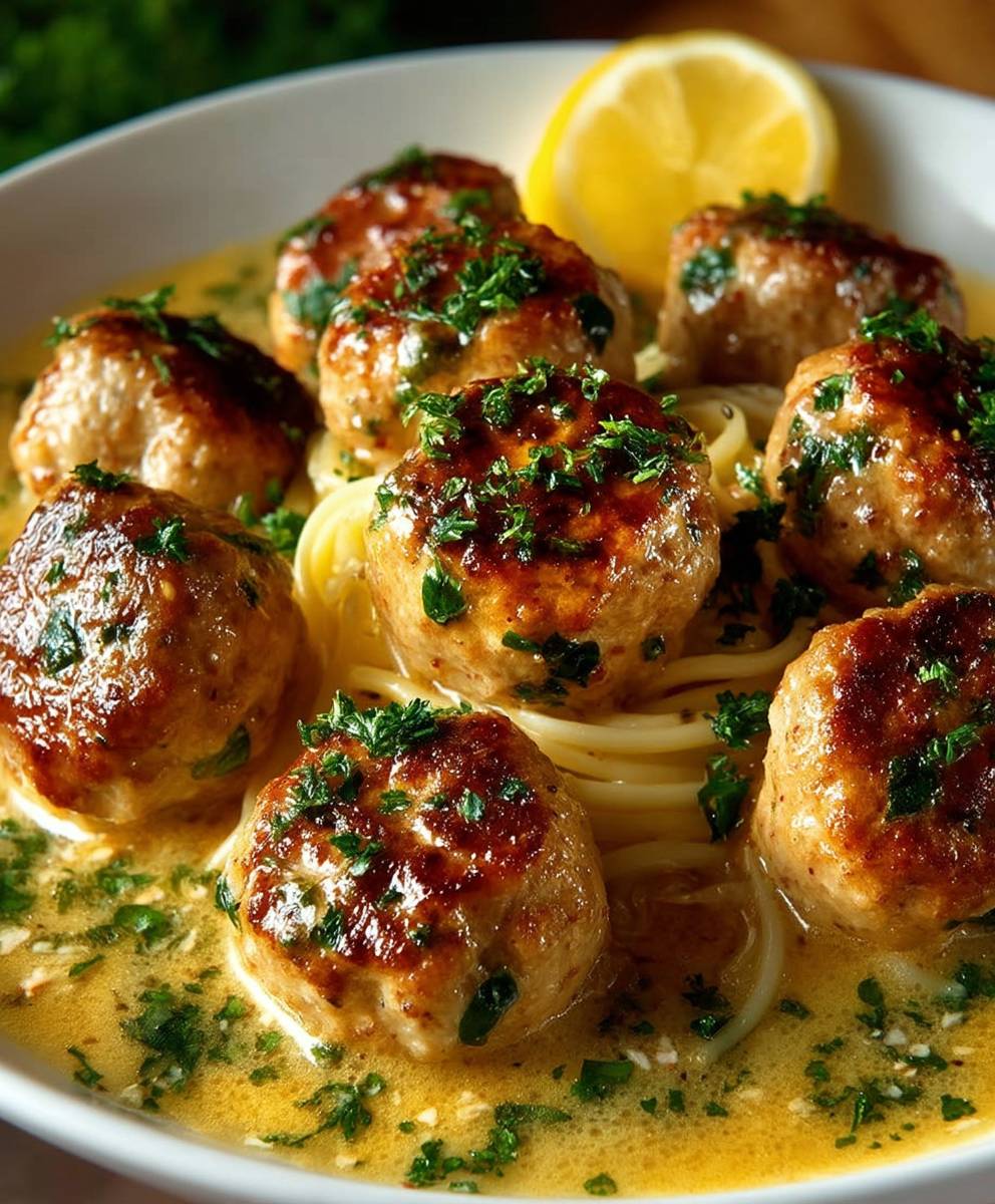 Chicken Piccata Meatballs