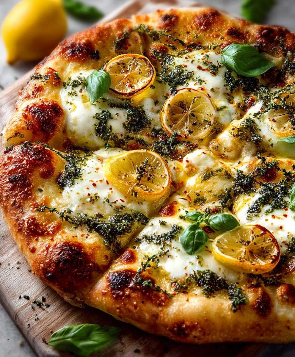 Lemon Basil Pizza