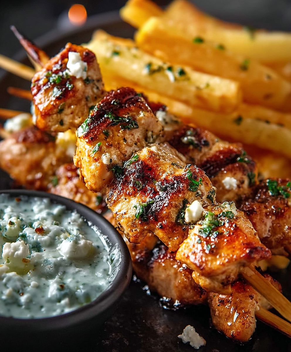 Chicken Tzatziki Skewers