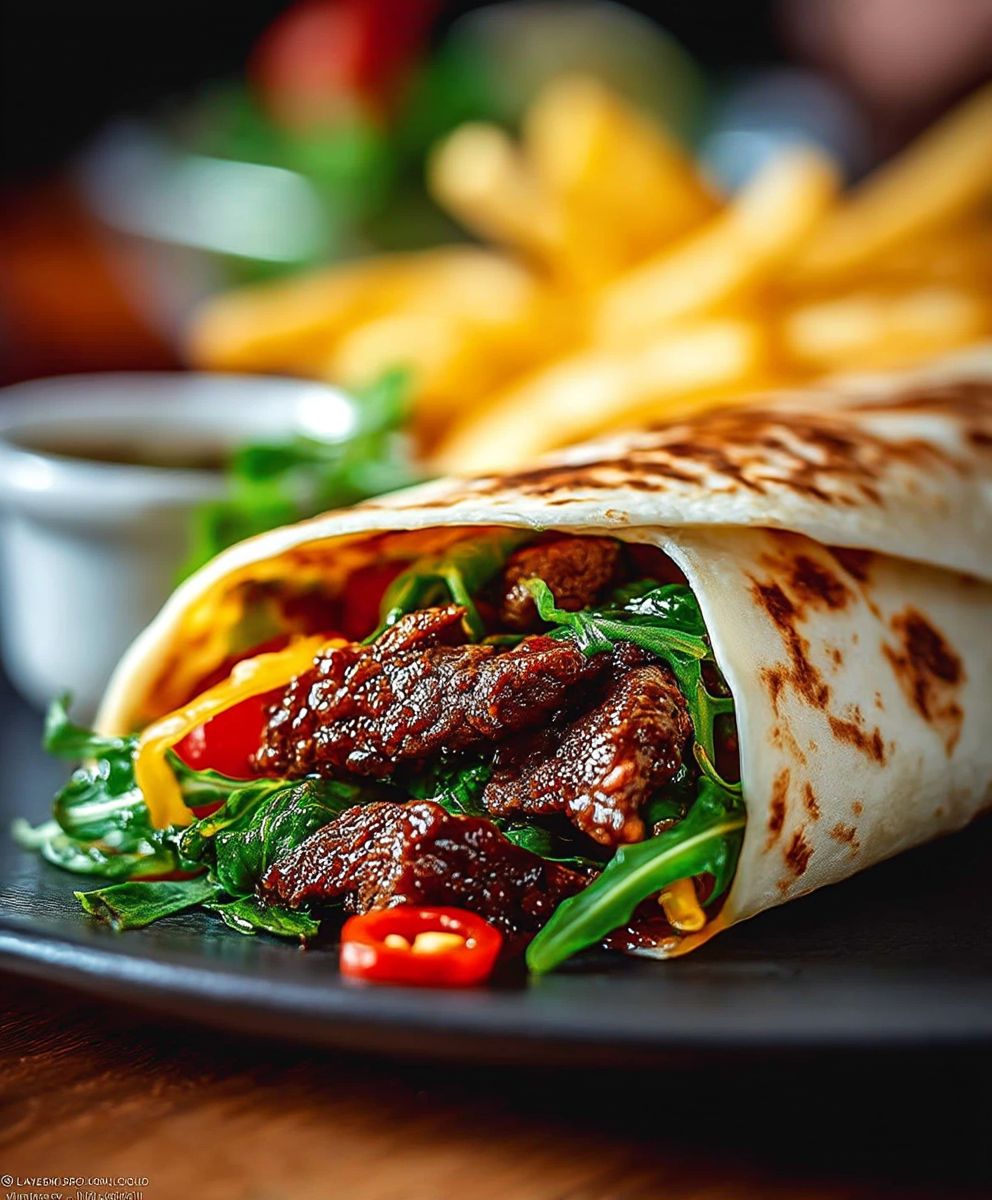 Beef Tortilla Folded Wrap