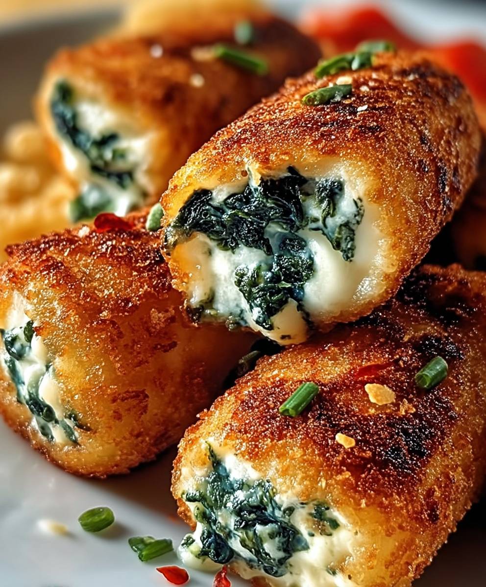Spinach Cheese Croquettes