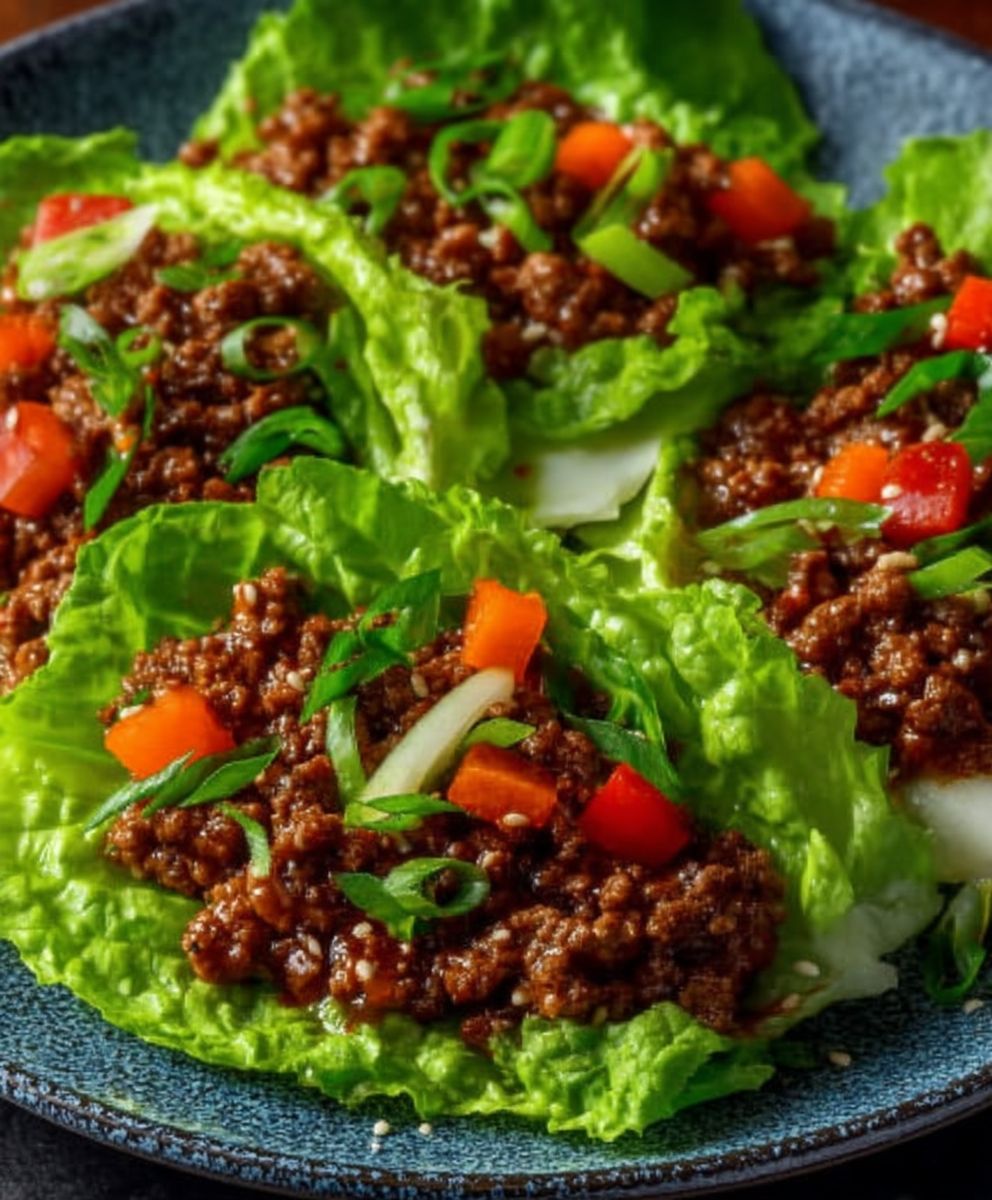 Ground Beef Lettuce Wraps