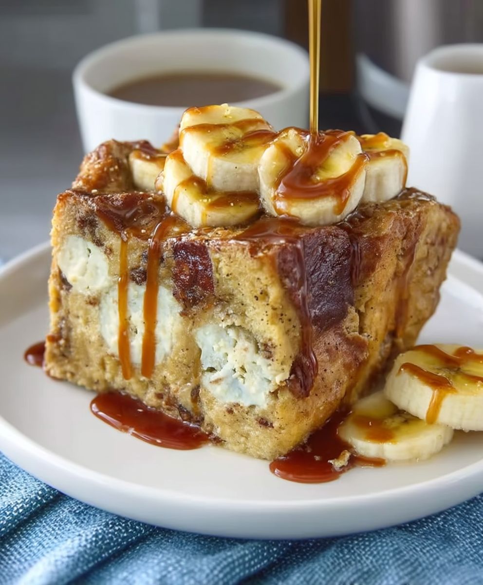 Banana bread pudding