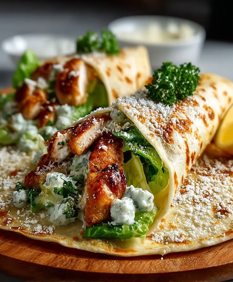 Chicken Caesar Salad Tortilla
