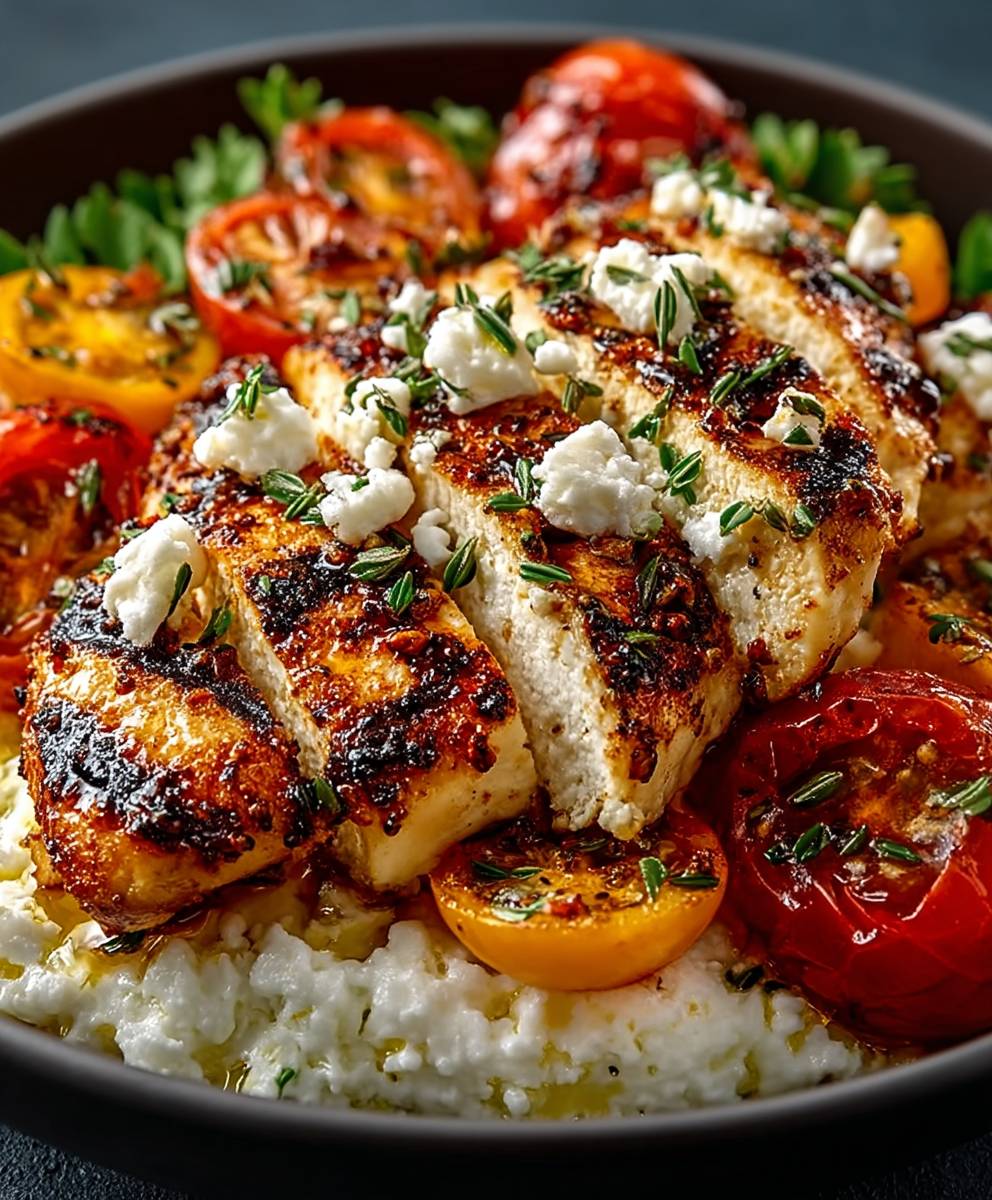 Crispy Feta Baked Chicken