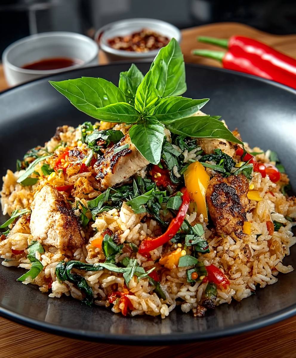 Thai Basil Chicken Fried Rice