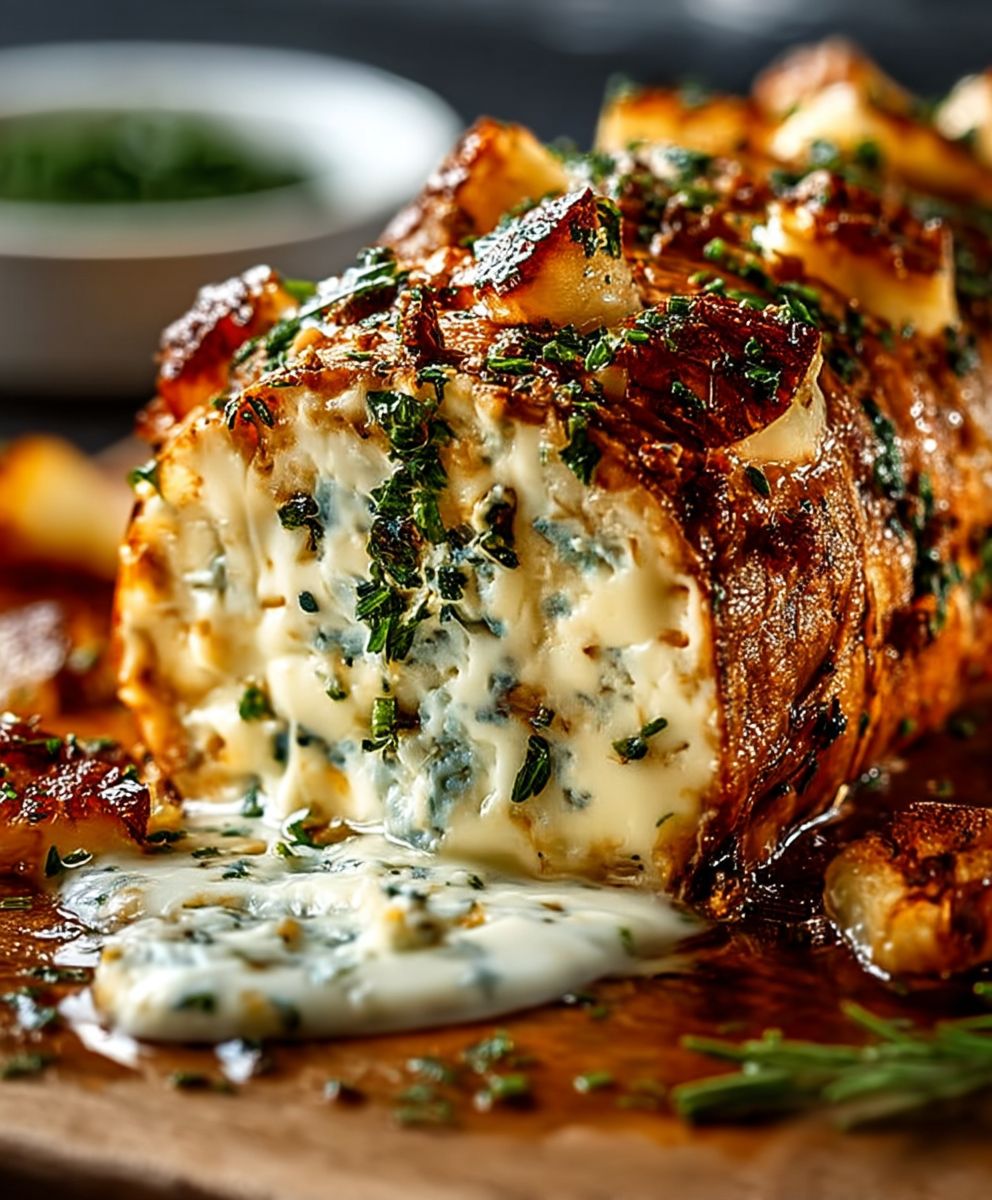 Garlic Herb Cheese Log