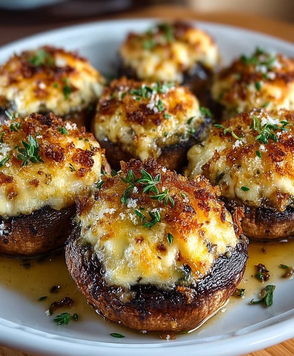 Stuffed Mushrooms with Gruyere