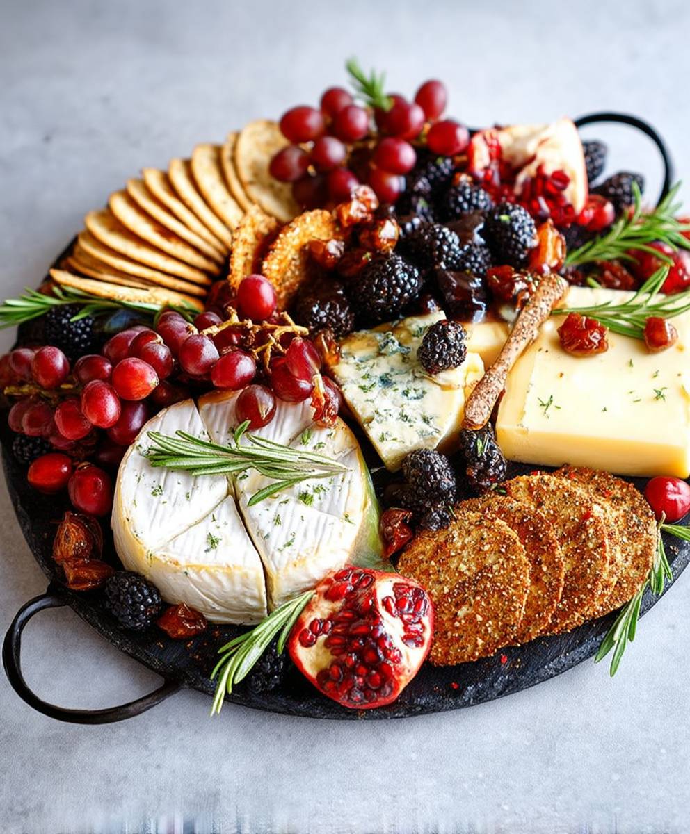 Holiday cheese board