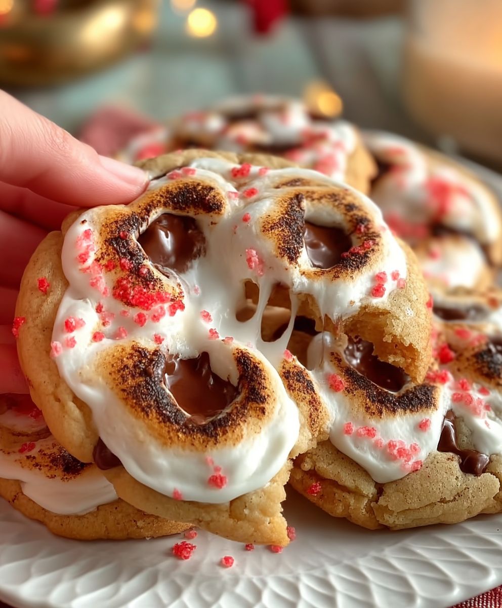 Gooey Marshmallow Cookies