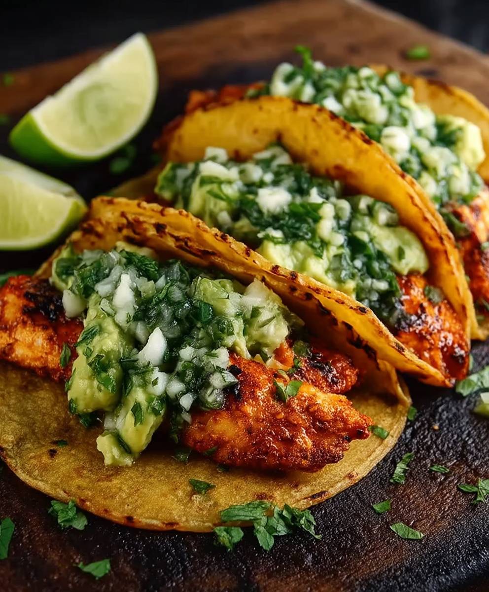 Poblano Chicken Tacos