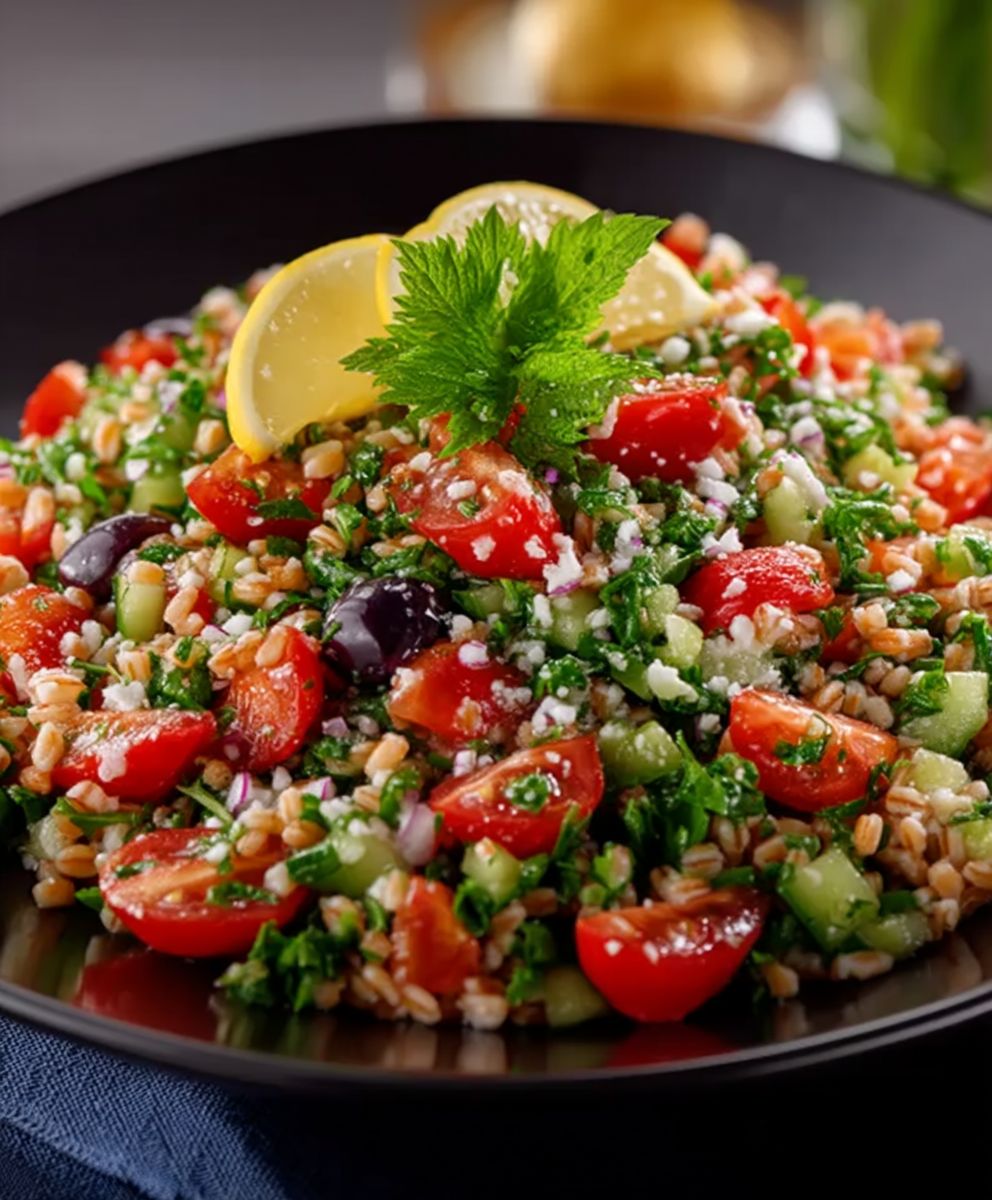 Mediterranean Farro Salad