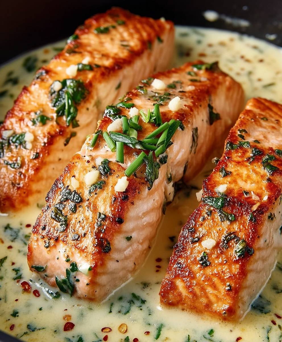 Creamy Garlic Salmon